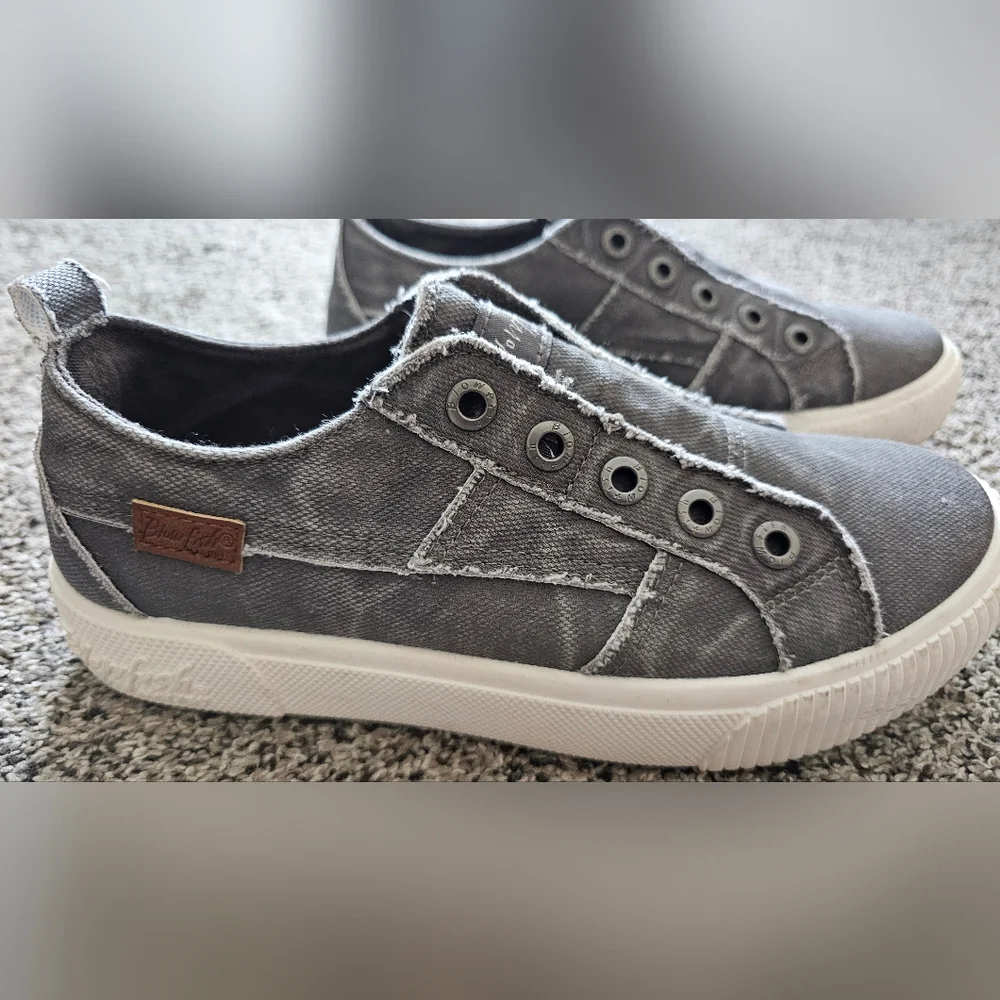 Blowfish Charcoal Canvas Slip-Ons - Picture 2 of 6